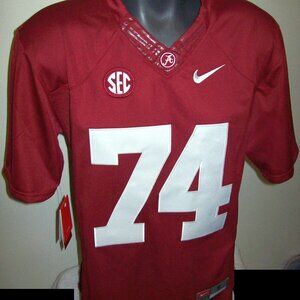 Alabama Crimson Tide Bulldogs #74 ROBINSON Sewn Jersey MAROON  M, L, XL, 2X